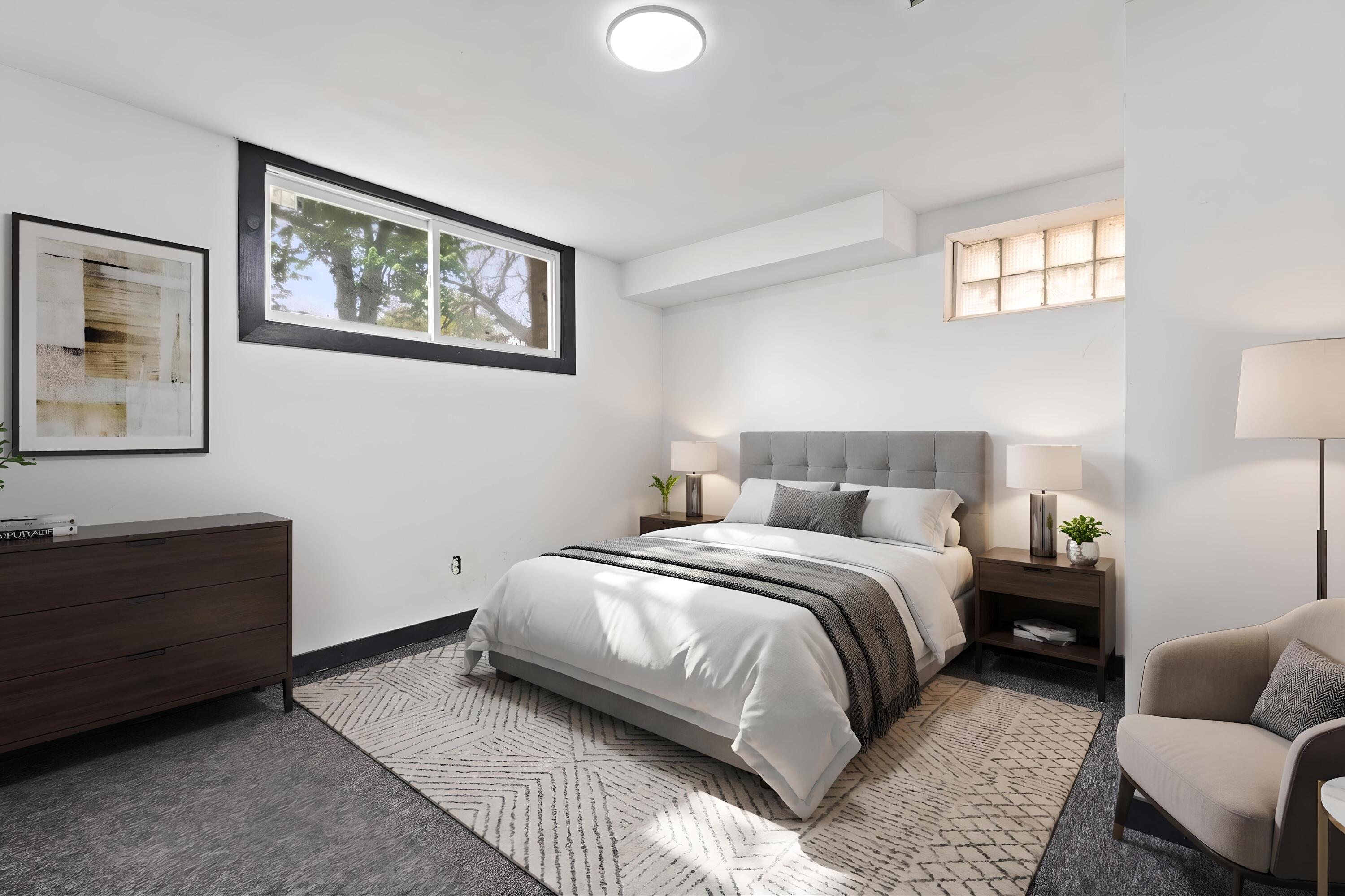 1317 Harrison Street Gary, IN 46407 - Photo 27 of 40 a bedroom with a bed and a couch