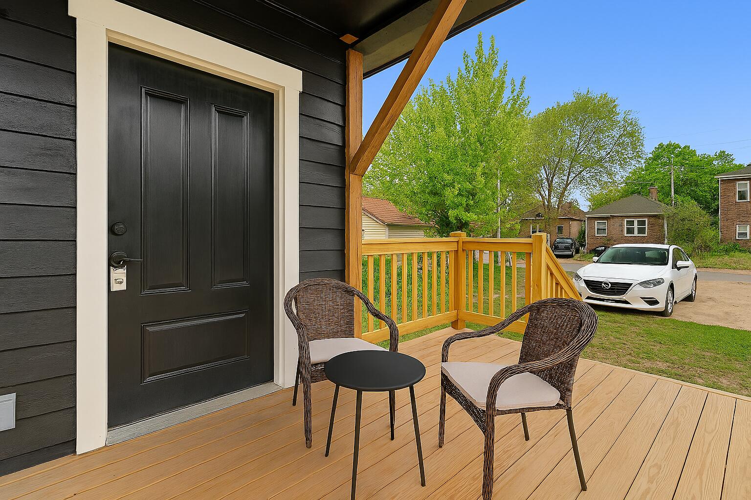1317 Harrison Street Gary, IN 46407 - Photo 40 of 40 a view of a balcony with furniture