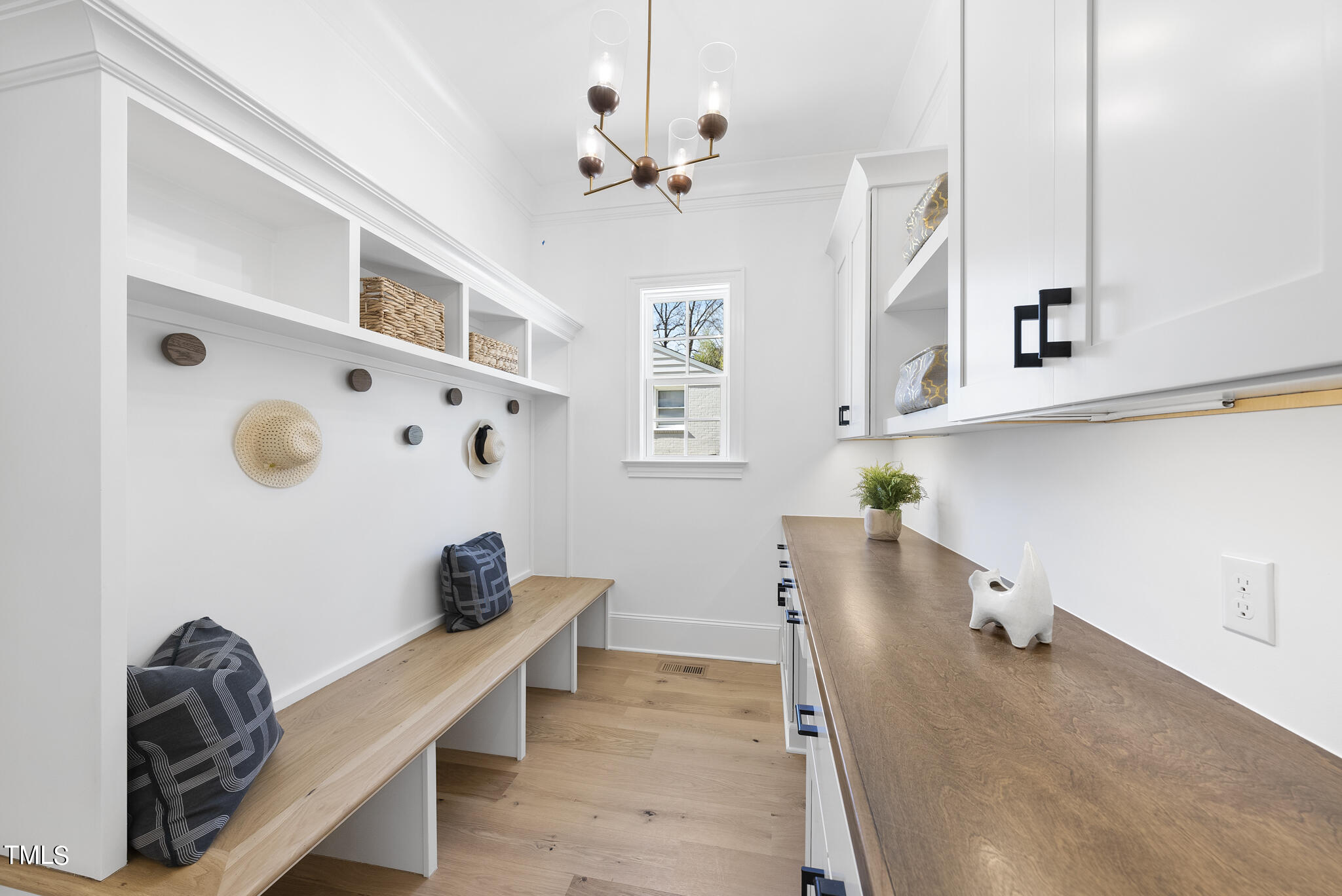 3428 Leonard Street Raleigh, NC 27607 - Photo 14 of 49 a view of kitchen with furniture and wooden floor