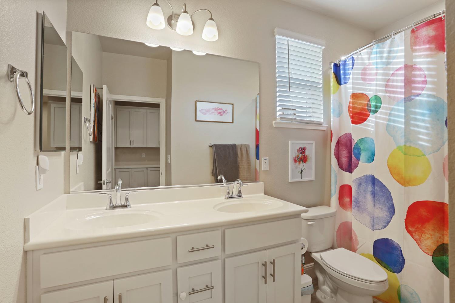 2905 Zinnia Way Lodi, CA 95242 - Photo 28 of 47 a bathroom with a sink mirror vanity and toilet