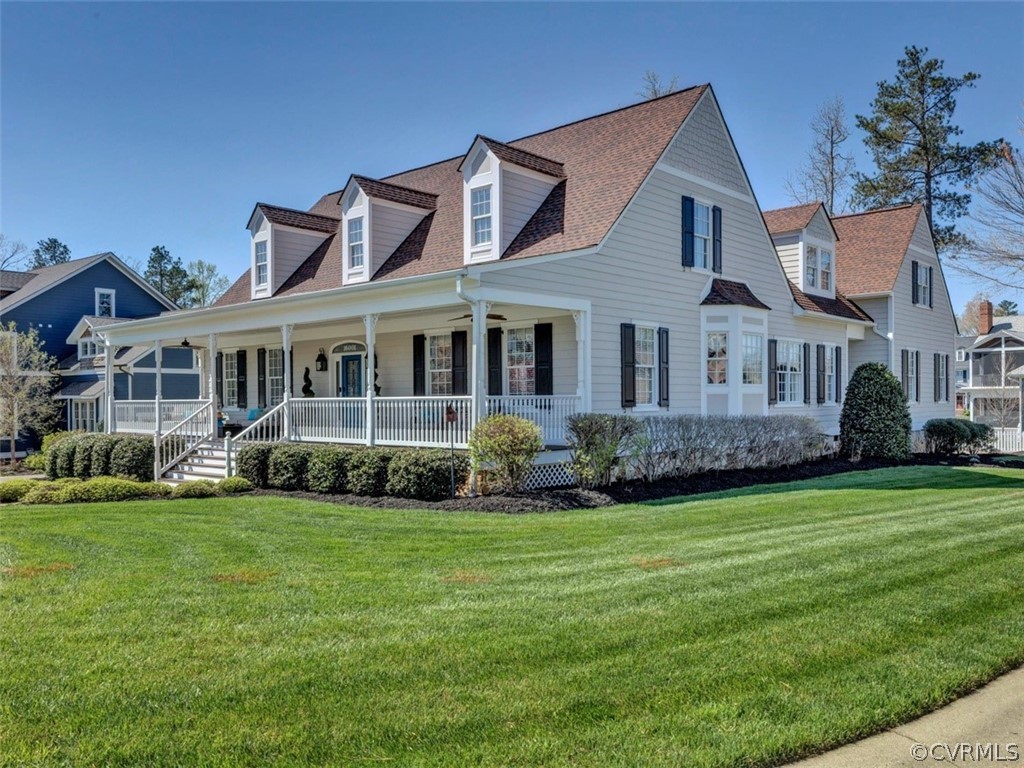 16001 Alsdell Road Midlothian, VA 23112 - Photo 2 of 44 a view of a white house with a big yard and potted plants