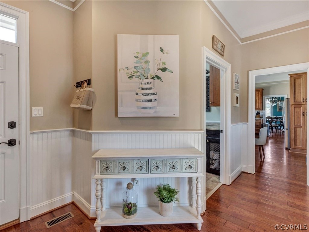 16001 Alsdell Road Midlothian, VA 23112 - Photo 23 of 44 wooden floor with view of living room