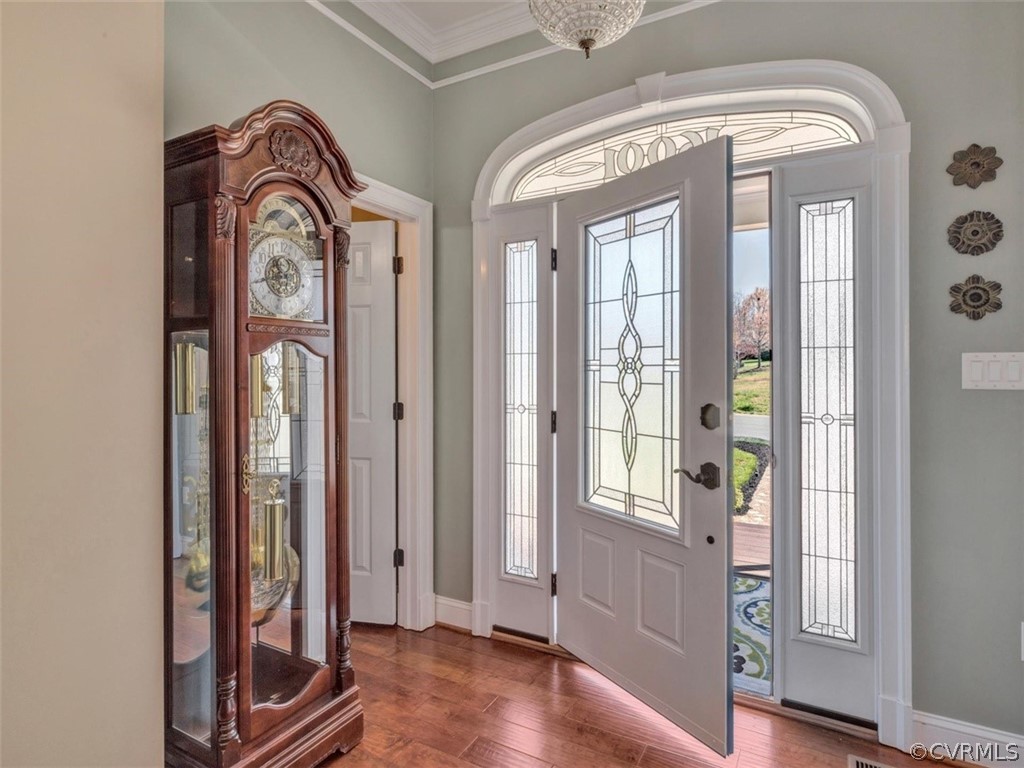 16001 Alsdell Road Midlothian, VA 23112 - Photo 6 of 44 a view of front door with hallway