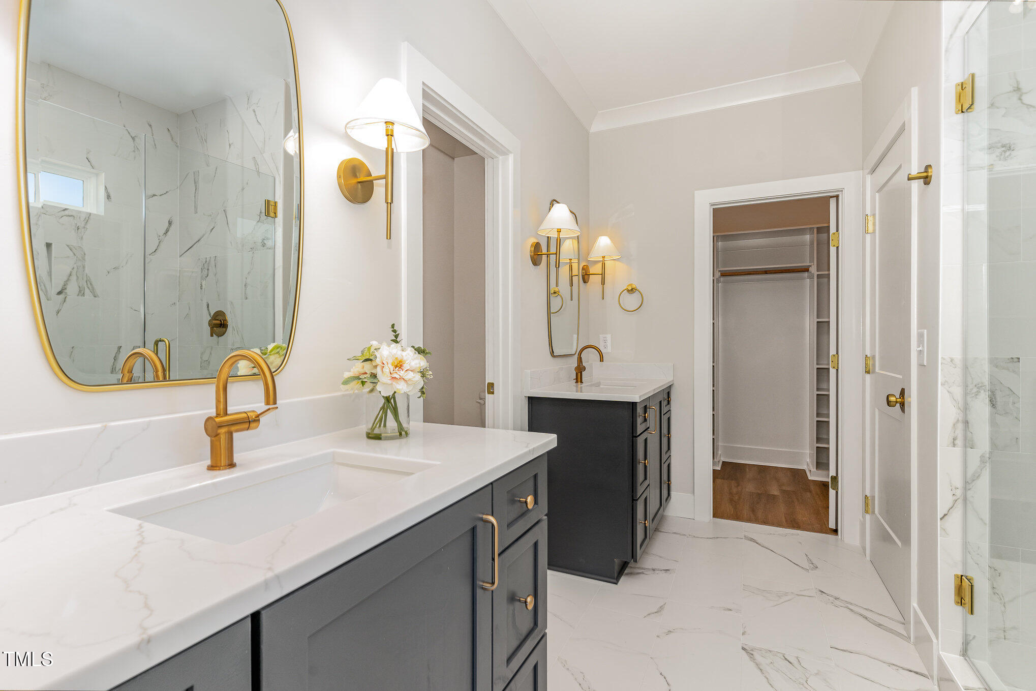57 Nottoway Lane Wendell, NC 27591 - Photo 26 of 42 a bathroom with a sink and a mirror