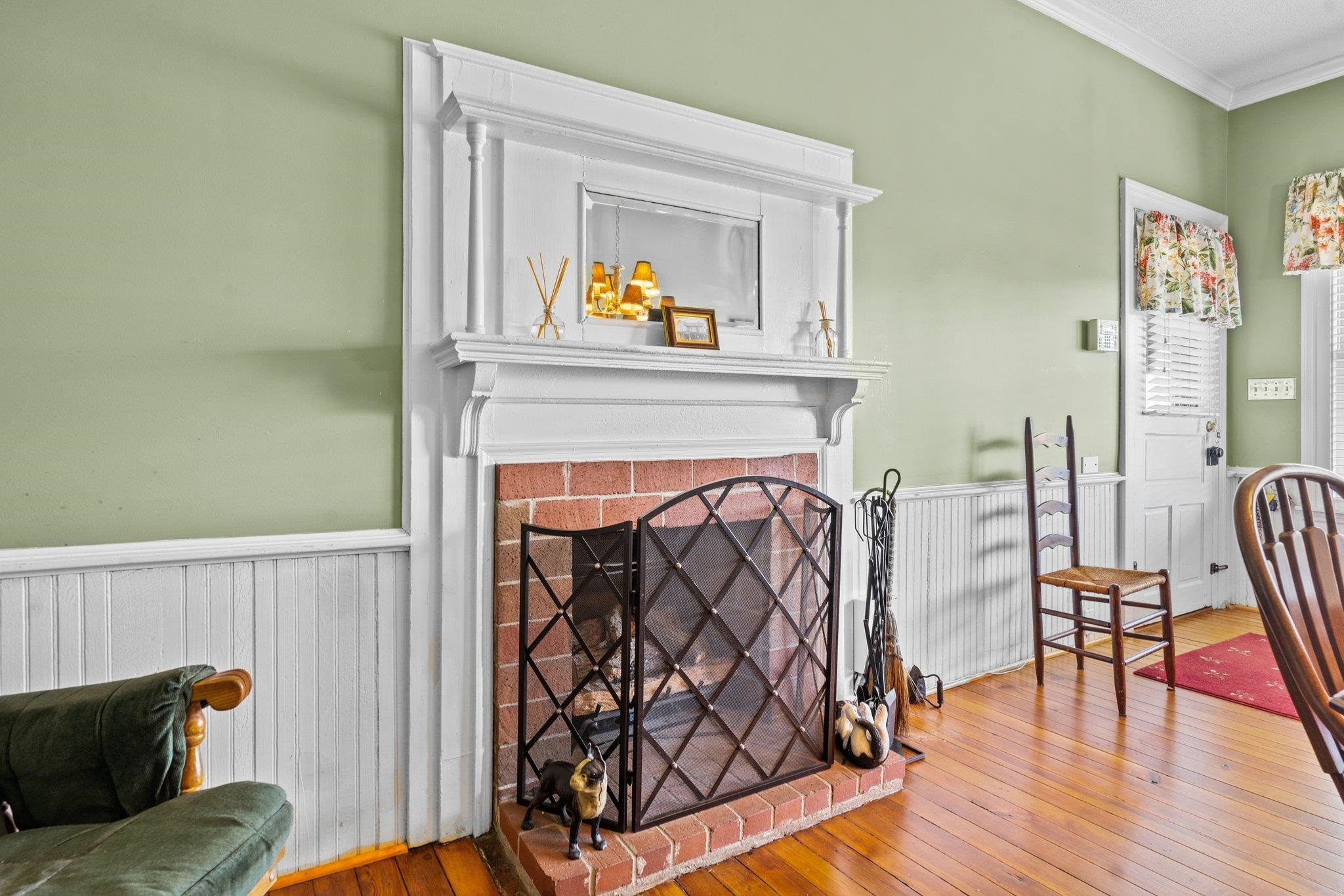 407 Old Post Road Erwin, NC 28339 - Photo 10 of 44 a living room with furniture and a fireplace
