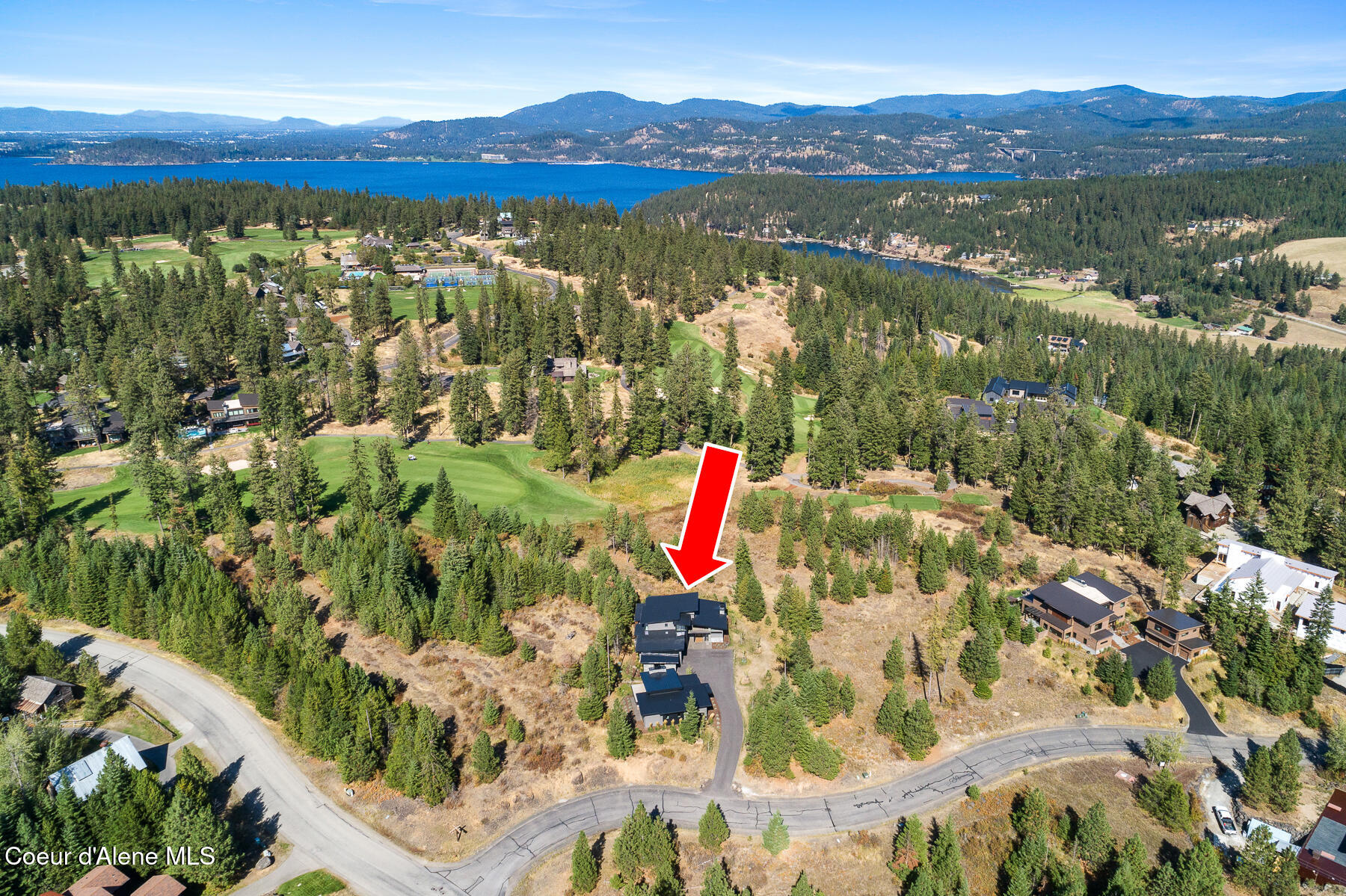 2661 East Lower Pasture Road Harrison, ID 83833 - Photo 55 of 55 Aerial_Estate220-10_Arrow