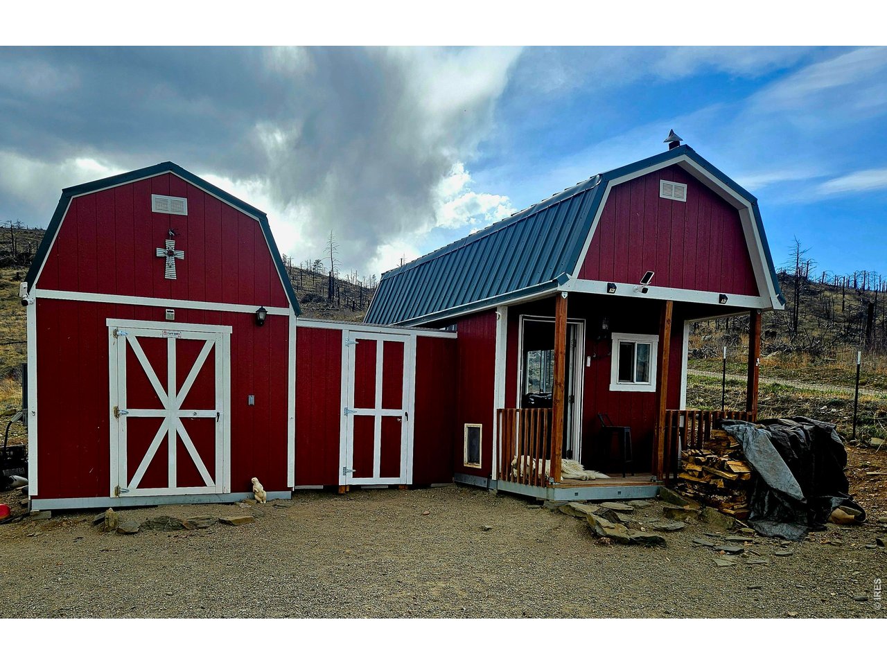 957 Stringtown Gulch Road Bellvue, CO 80512 - Photo 4 of 17 a view of house with backyard
