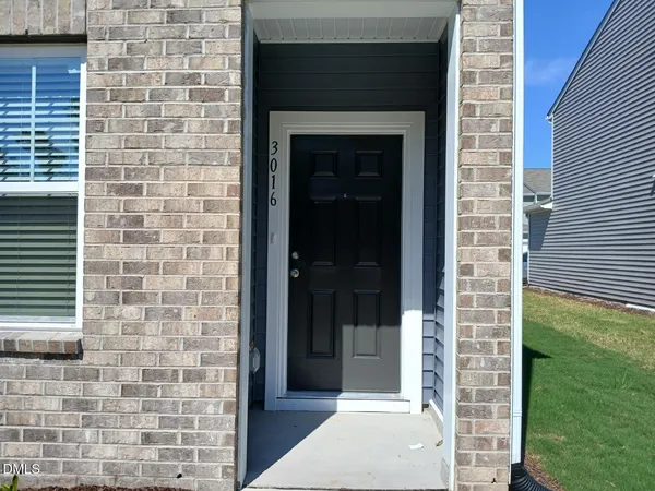 a view of front door of house
