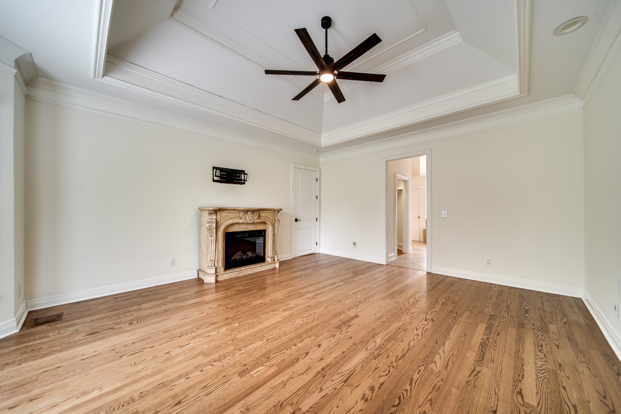 116 Foxcross Road Hendersonville, TN 37075 - Photo 29 of 57 wooden floor in white room with a fireplace