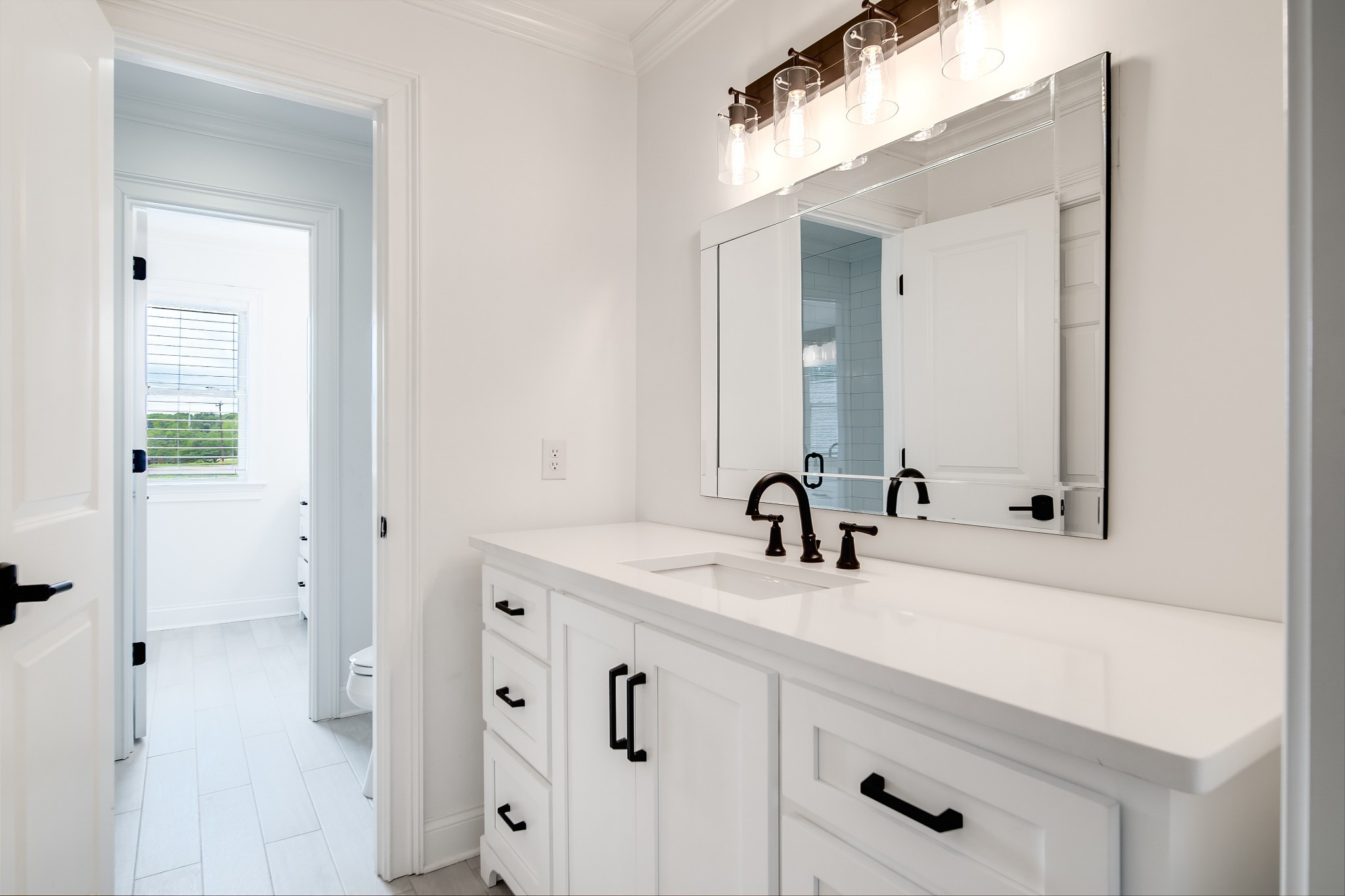 116 Foxcross Road Hendersonville, TN 37075 - Photo 43 of 57 a bathroom with double vanity sink and a mirror