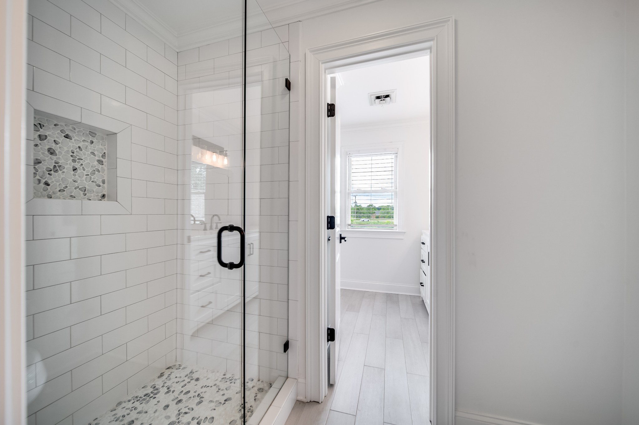 116 Foxcross Road Hendersonville, TN 37075 - Photo 44 of 57 a bathroom with a glass shower door
