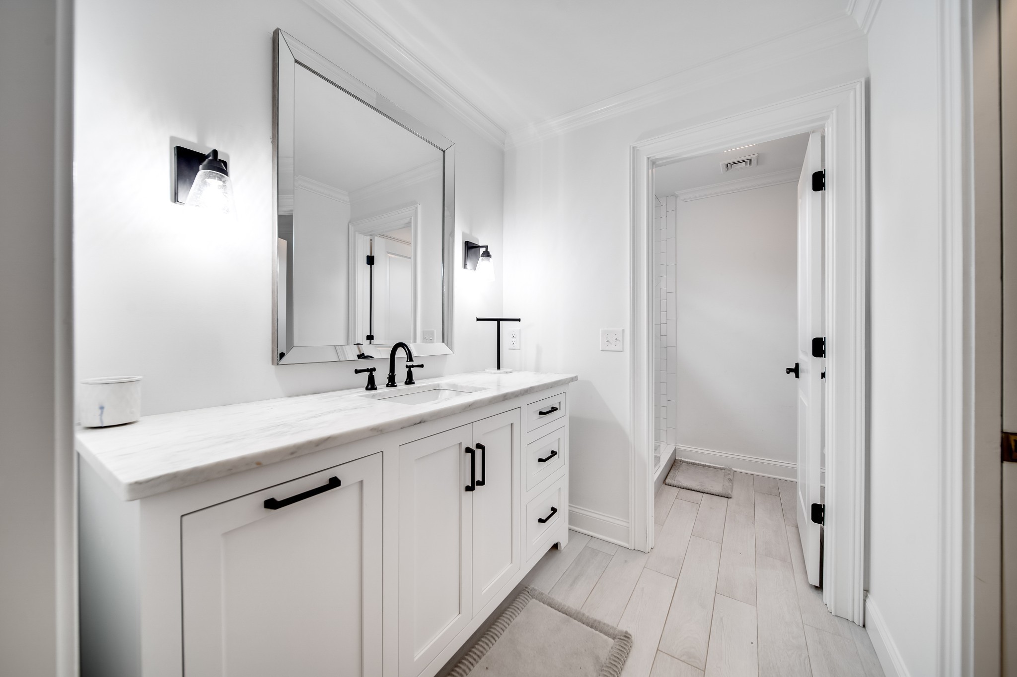 116 Foxcross Road Hendersonville, TN 37075 - Photo 50 of 57 a spacious bathroom with a double vanity sink mirror and