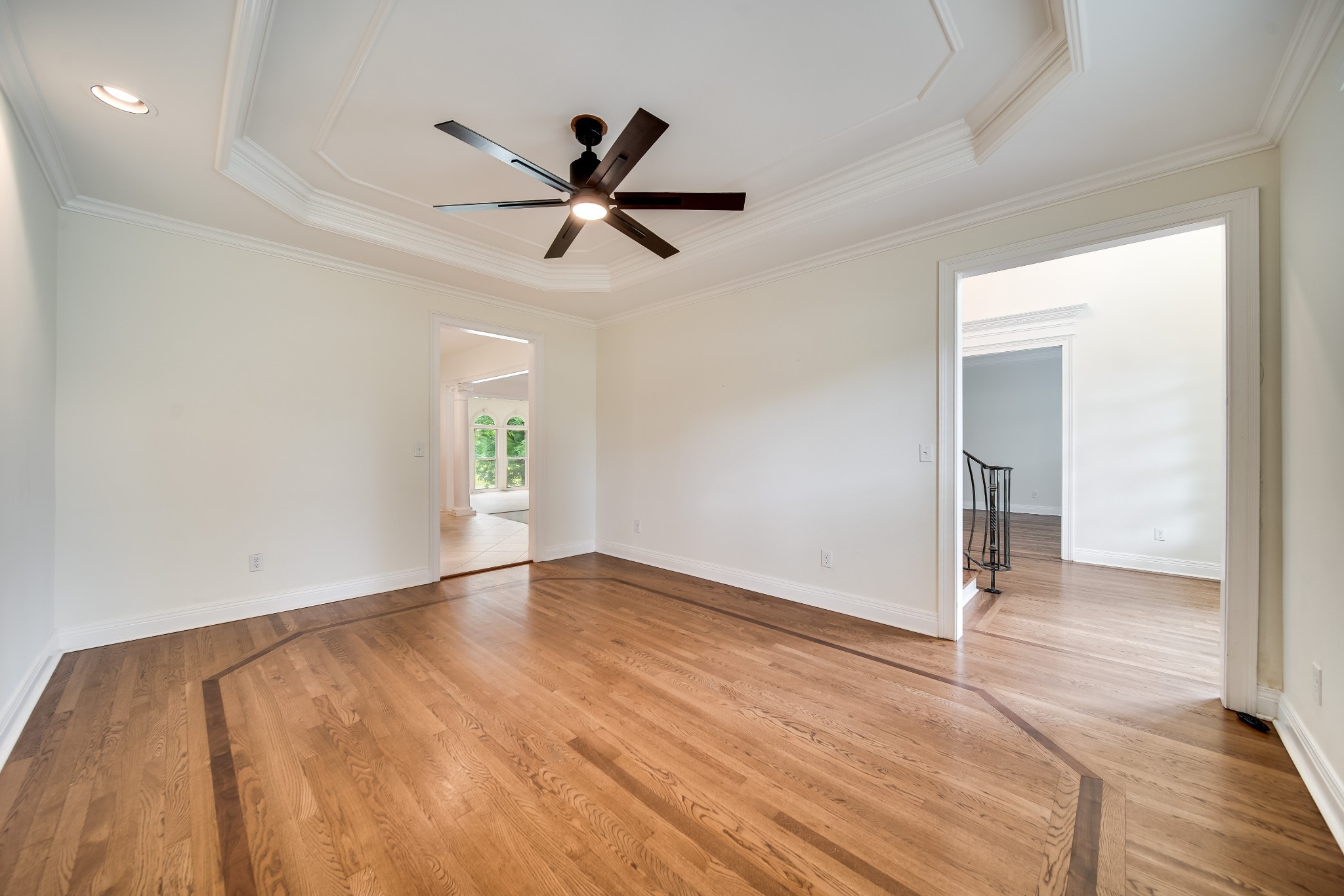 116 Foxcross Road Hendersonville, TN 37075 - Photo 9 of 57 a view of empty room with wooden floor and fan