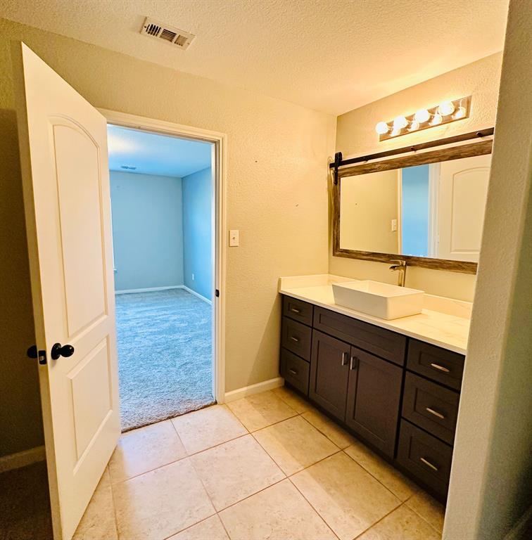 129 Lamont Road Anna, TX 75409 - Photo 21 of 40 a bathroom with a sink a mirror and a bathtub