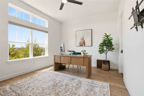 a view of a bathroom from a bathroom