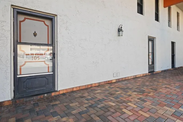 a view of an front door