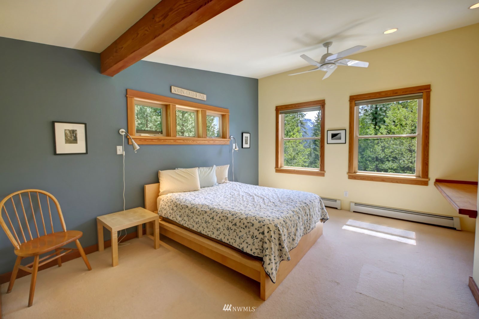 22 Trillium Road Winthrop, WA 98862 - Photo 22 of 40 a bedroom with a bed chair and window