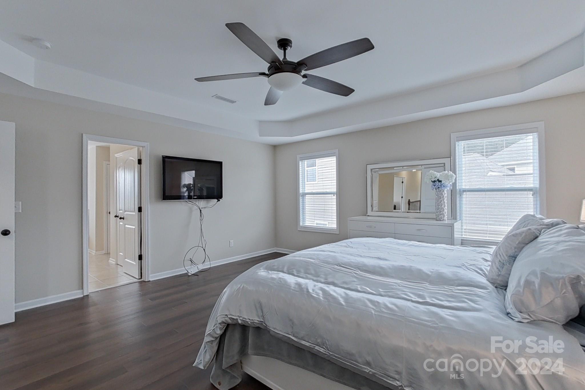 79007 Ridgehaven Road Lancaster, SC 29720 - Photo 24 of 48 a bedroom with a bed and a flat screen tv