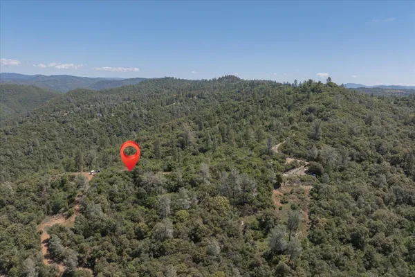 a view of city and mountains