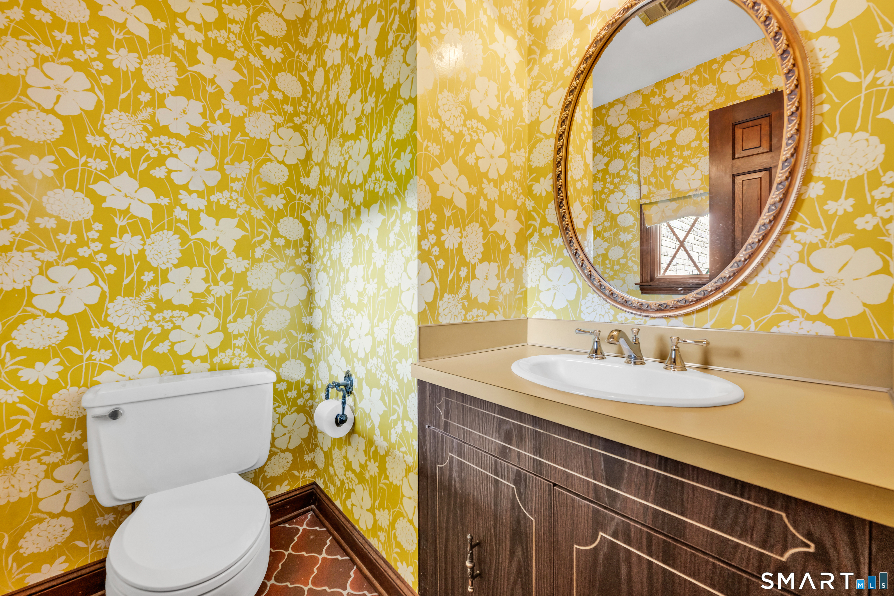 232 Maybrook Road Waterbury, CT 06708 - Photo 31 of 38 a bathroom with a granite countertop sink and a toilet