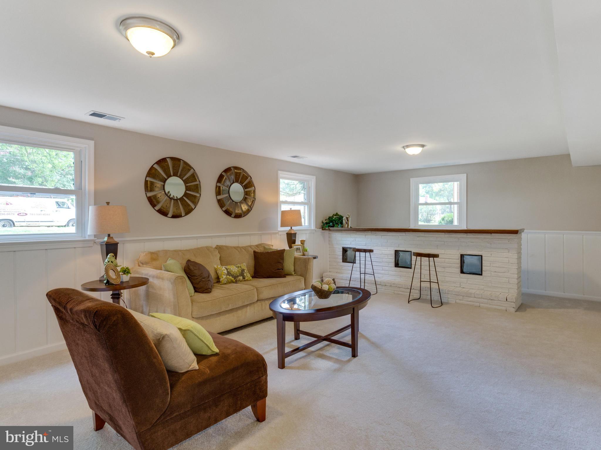 8532 Springman Street Alexandria, VA 22309 - Photo 21 of 30 Large Family Room space w/ bar area
