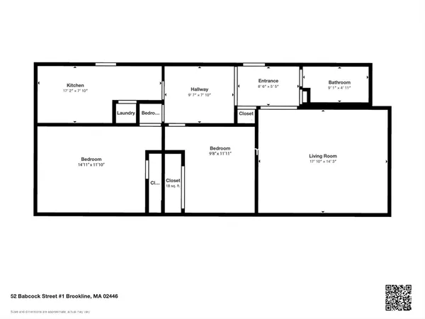 $899,000 | 52 Babcock Street, Unit 1, Brookline, MA 02446