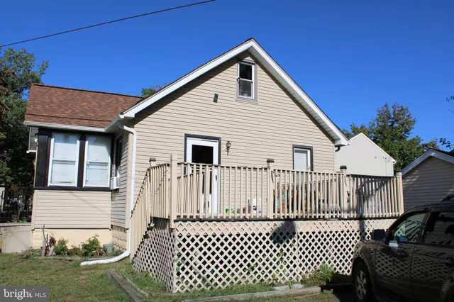 a view of a house with a deck