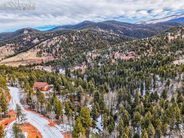 a view of city and mountain