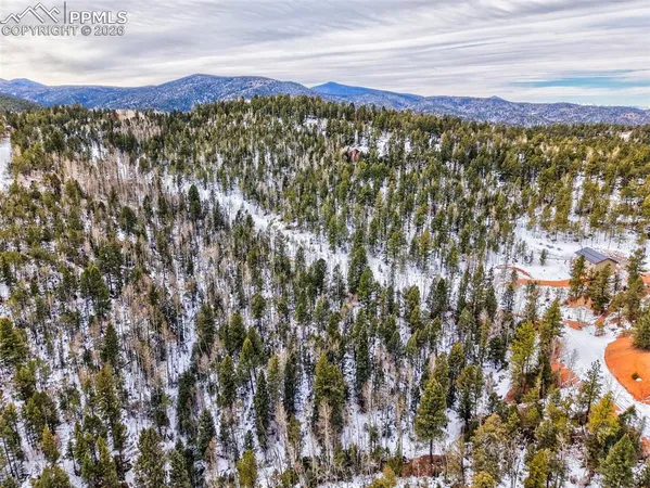 a view of city and mountain