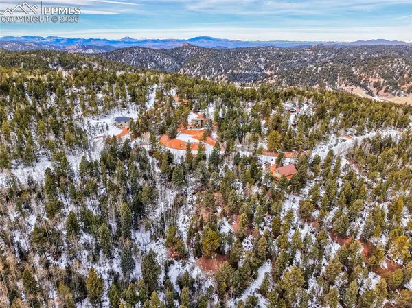 a view of city and mountain