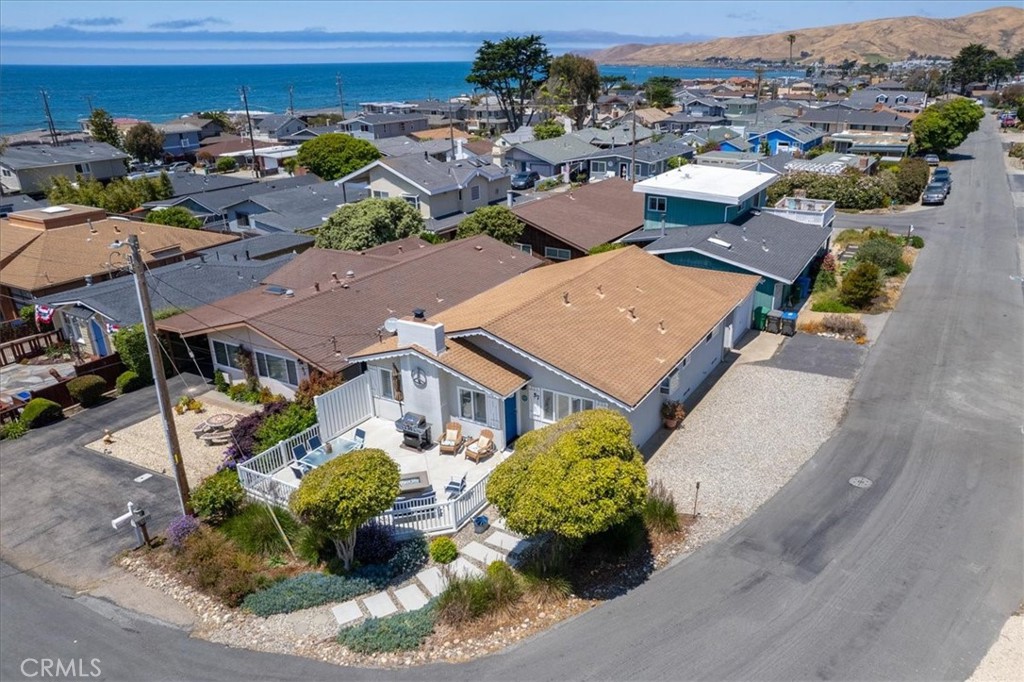 57 17th Street Cayucos, CA 93430 - Photo 2 of 24 an aerial view of a house with a garden