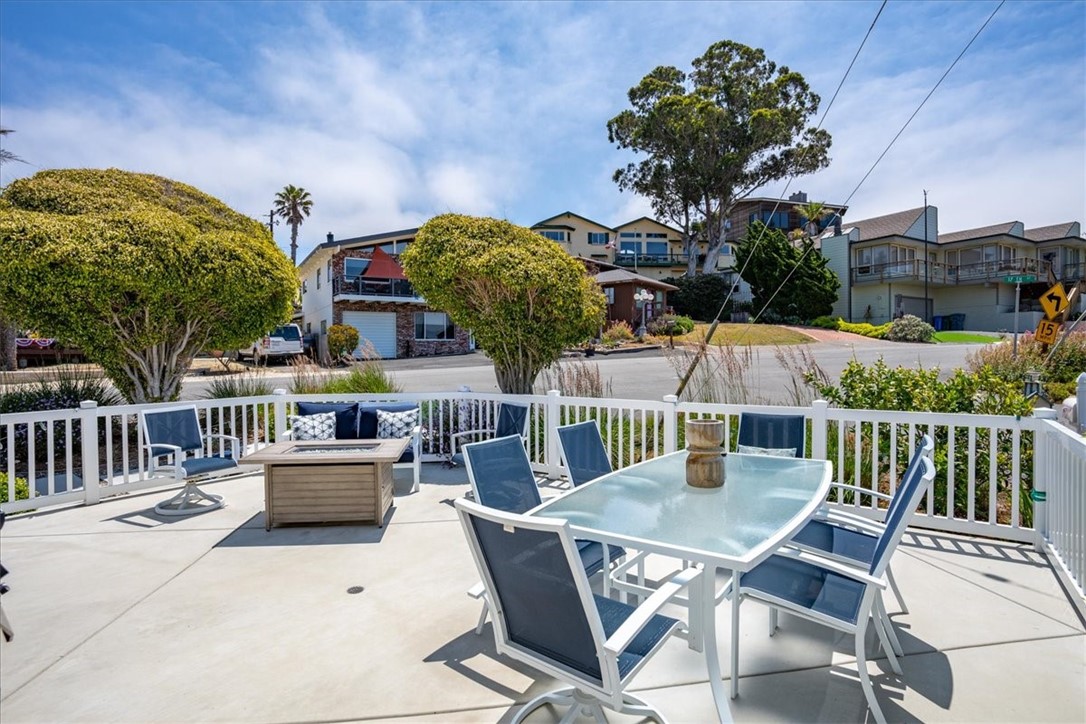 57 17th Street Cayucos, CA 93430 - Photo 7 of 24 a view of a patio with iron fence