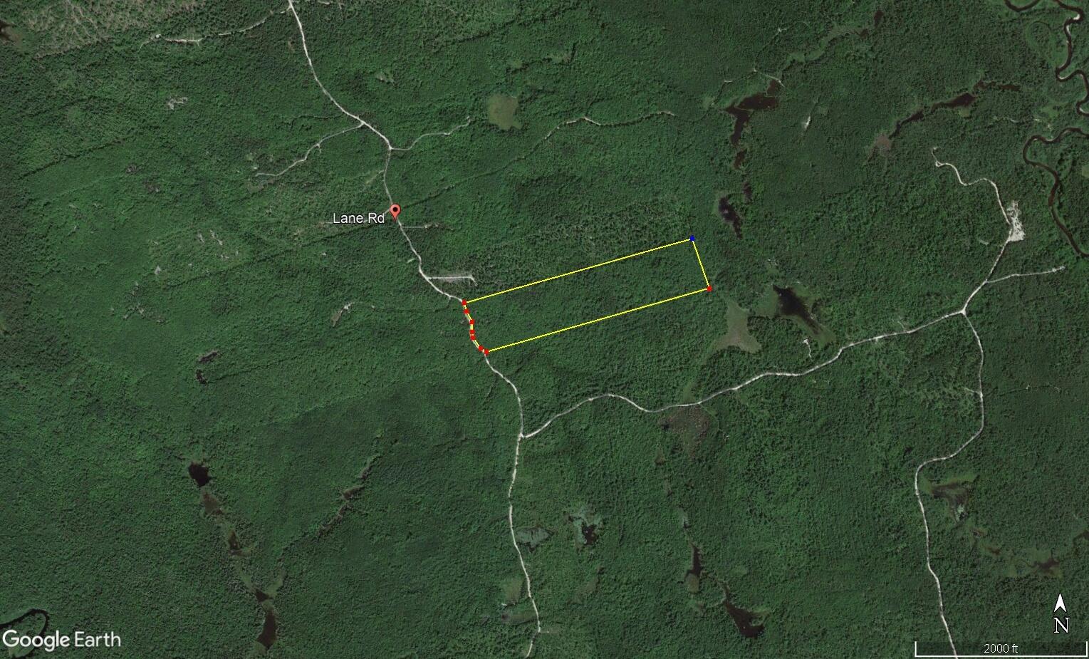 Lot 28 Lane Road Cherryfield, ME 04622 - Photo 8 of 8 lot 28 aerial