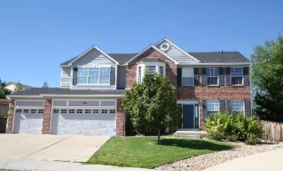 10091 Heywood Lane Highlands Ranch, CO 80130 - Photo 1 of 1 a front view of house with yard and green space