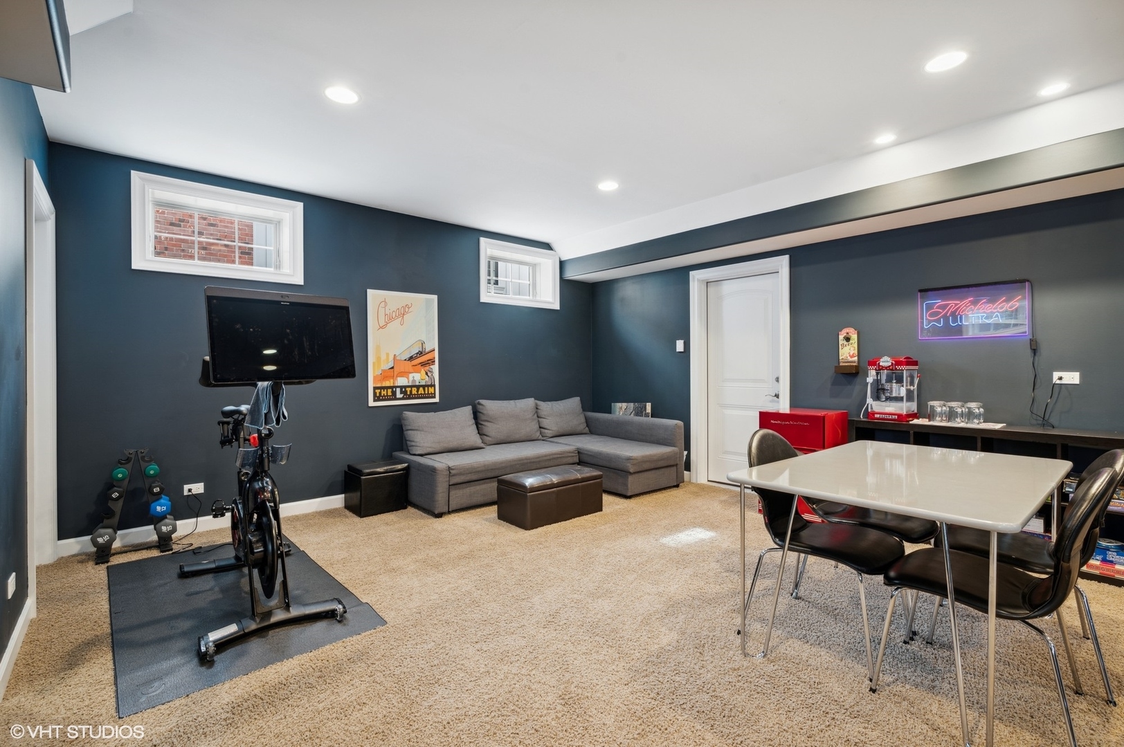 357 Madison Avenue Glencoe, IL 60022 - Photo 30 of 36 a living room with furniture pool table and a flat screen tv