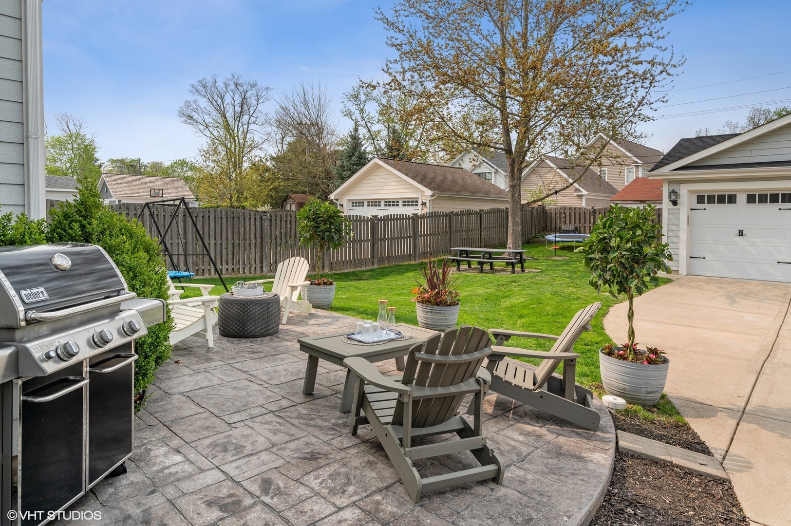 357 Madison Avenue Glencoe, IL 60022 - Photo 33 of 36 a view of a patio with a yard