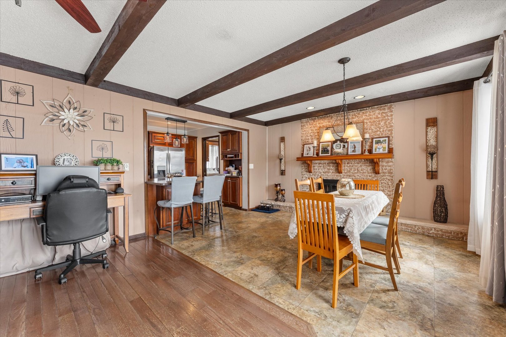 617 West 4th Street Homer, IL 61849 - Photo 11 of 42 a dining room with furniture window and wooden floor