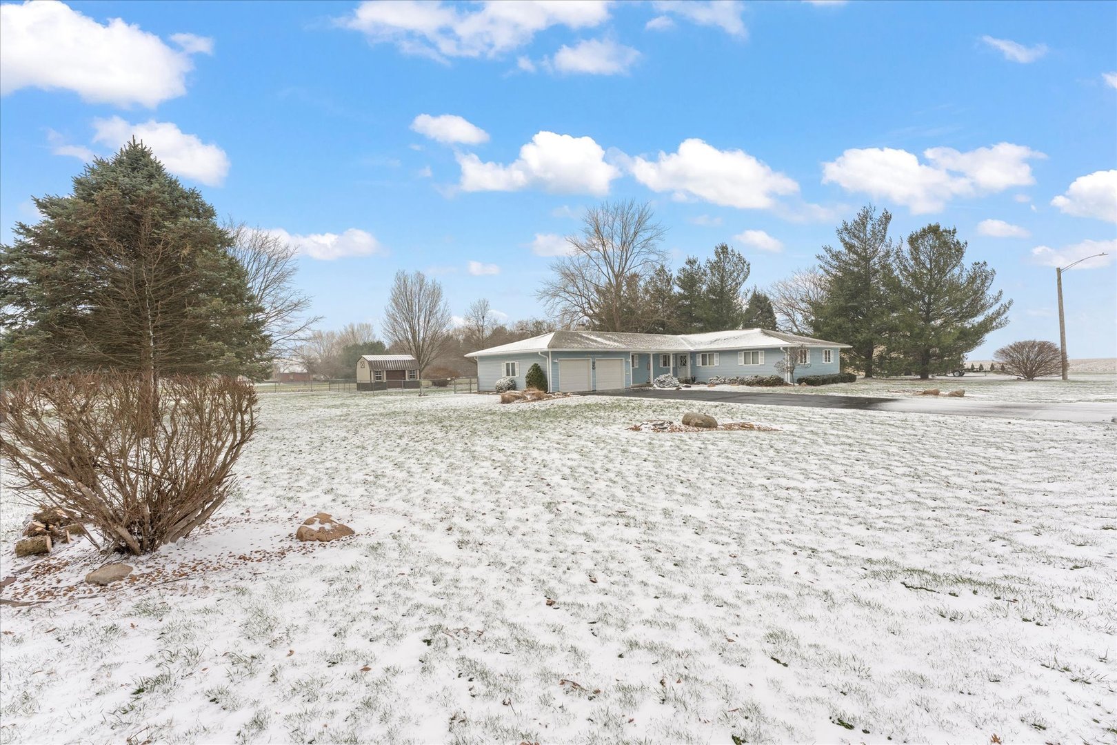 617 West 4th Street Homer, IL 61849 - Photo 40 of 42 a view of white house with a yard