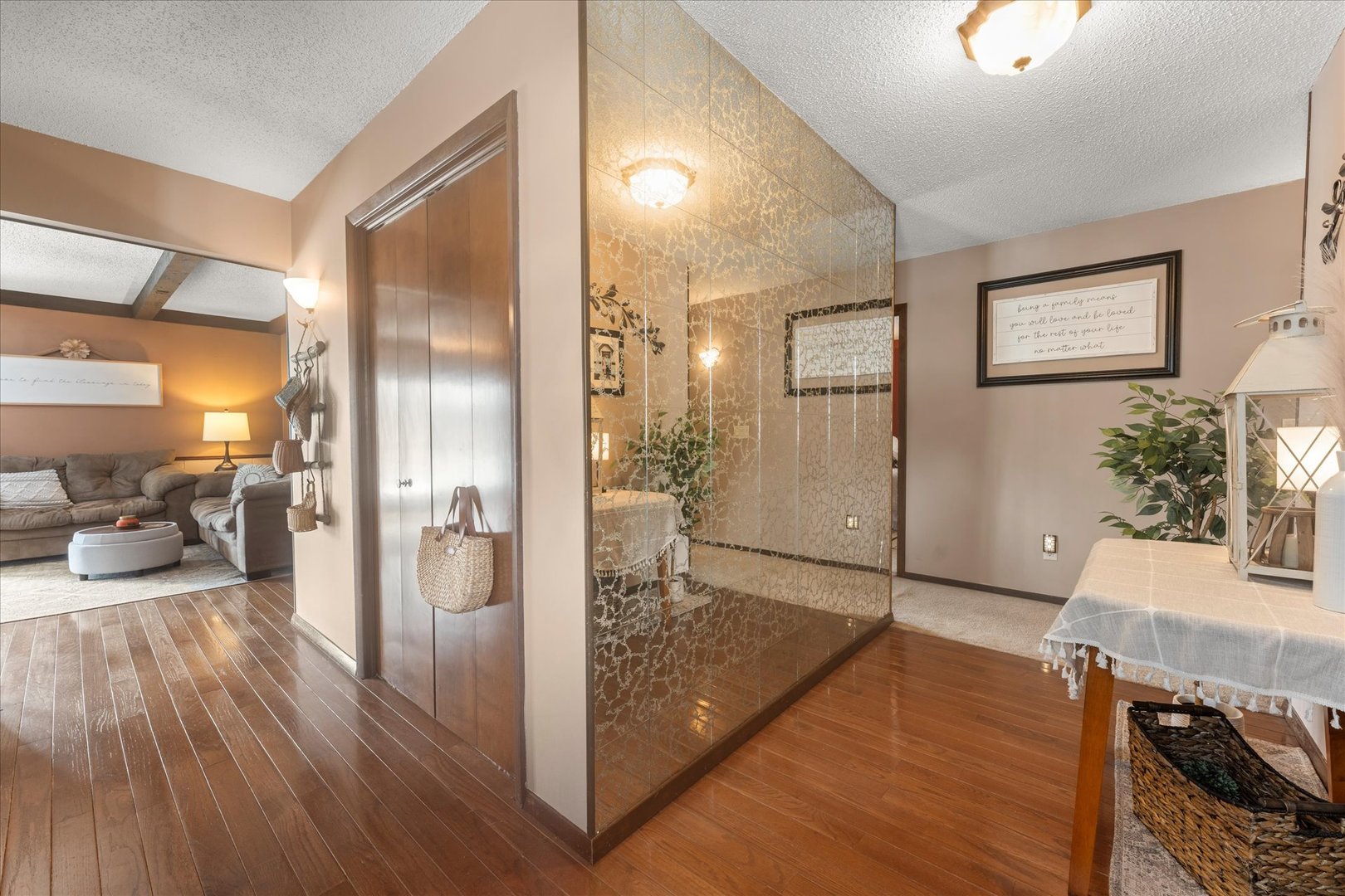 617 West 4th Street Homer, IL 61849 - Photo 4 of 42 a view of a living room and hardwood floor