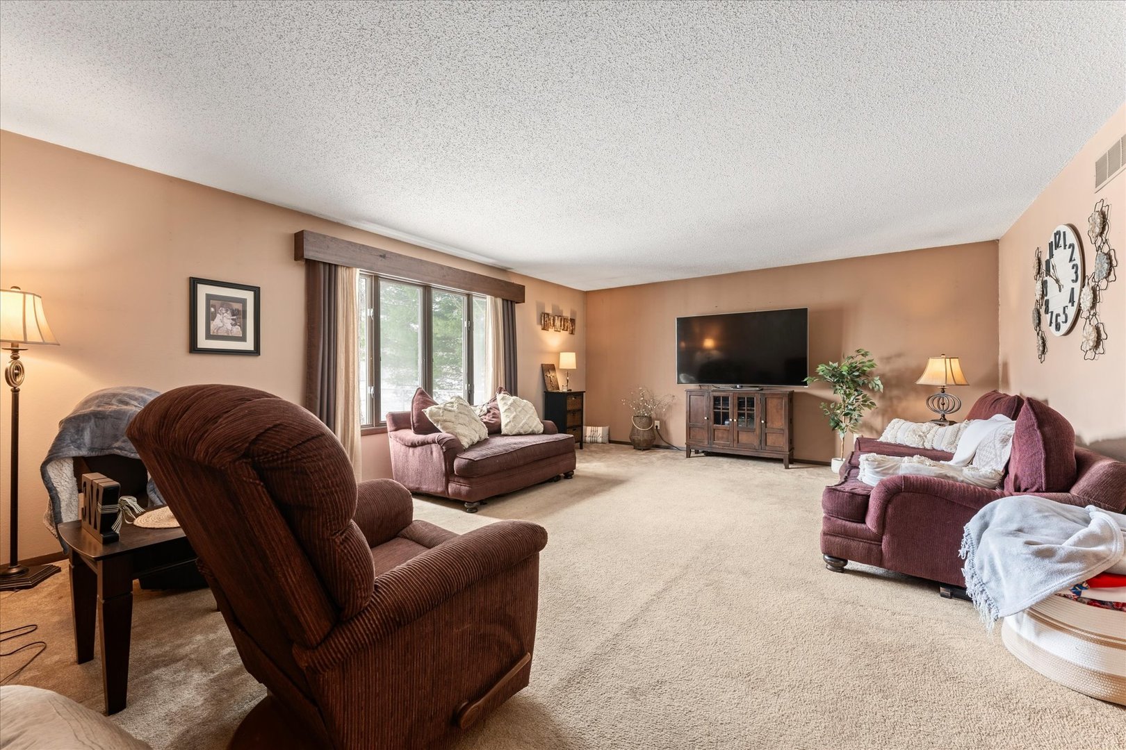 617 West 4th Street Homer, IL 61849 - Photo 6 of 42 a living room with furniture and a flat screen tv