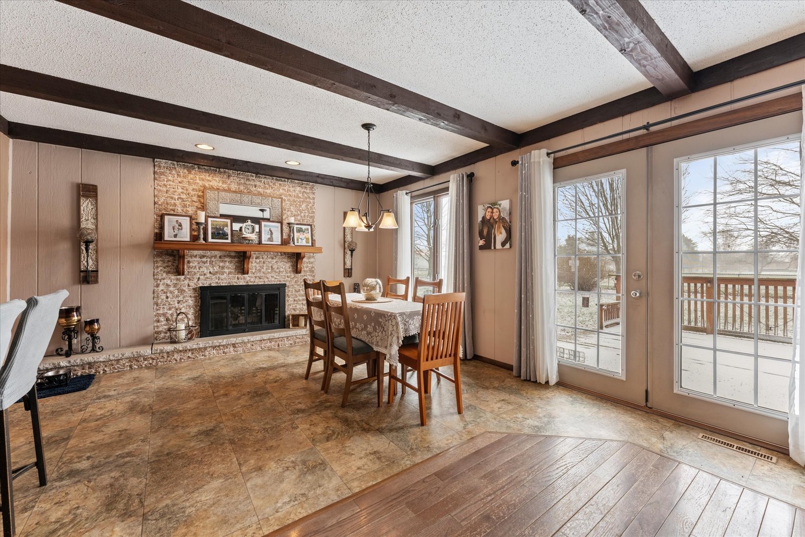 617 West 4th Street Homer, IL 61849 - Photo 10 of 42 a view of a livingroom with furniture and a fireplace