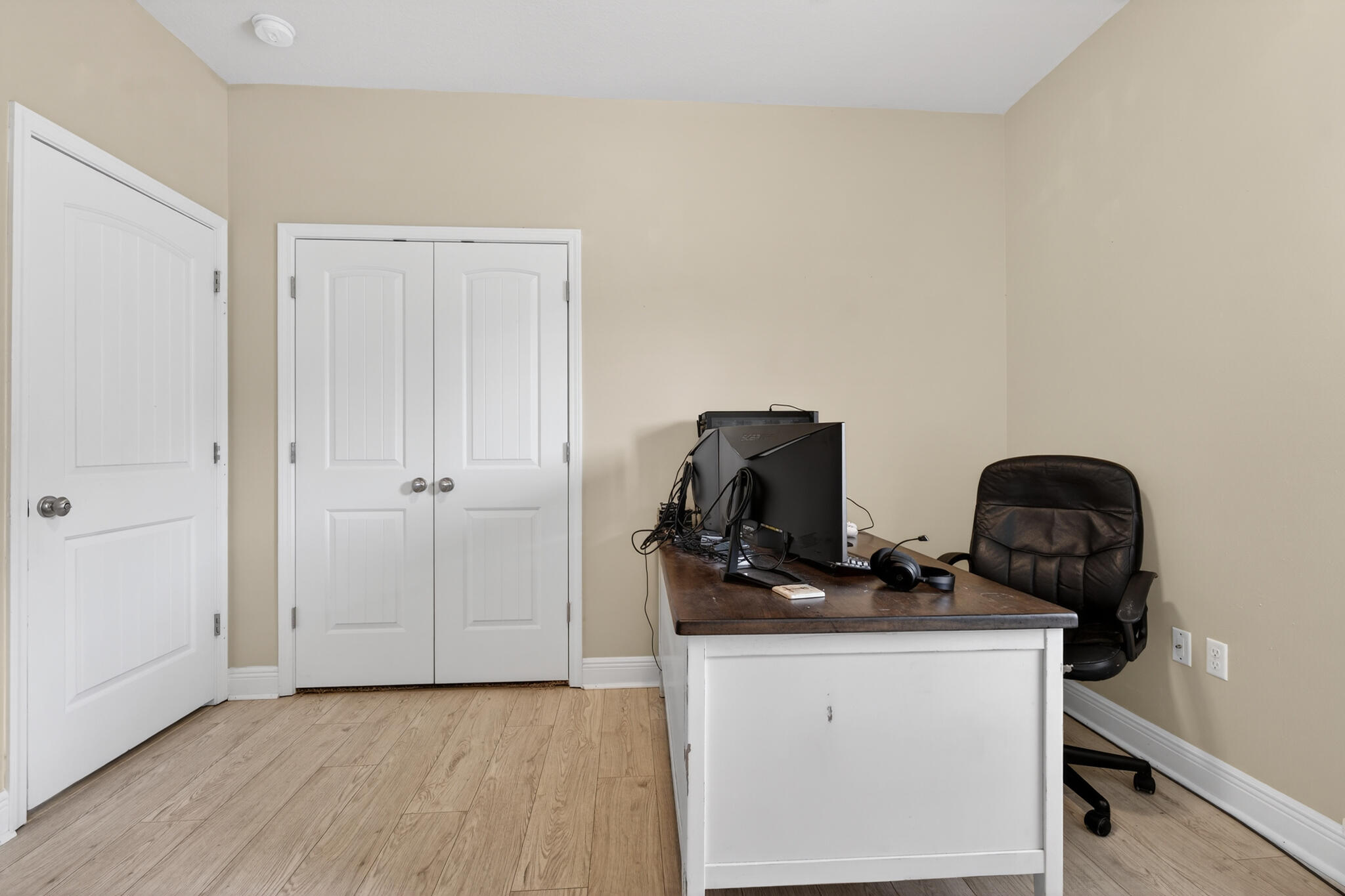 511 Gadwell Street Crestview, FL 32539 - Photo 22 of 48 a view of workspace with wooden floor
