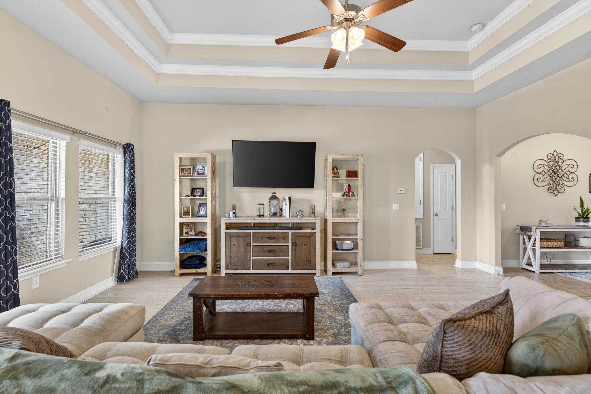 511 Gadwell Street Crestview, FL 32539 - Photo 6 of 48 a living room with furniture and a flat screen tv