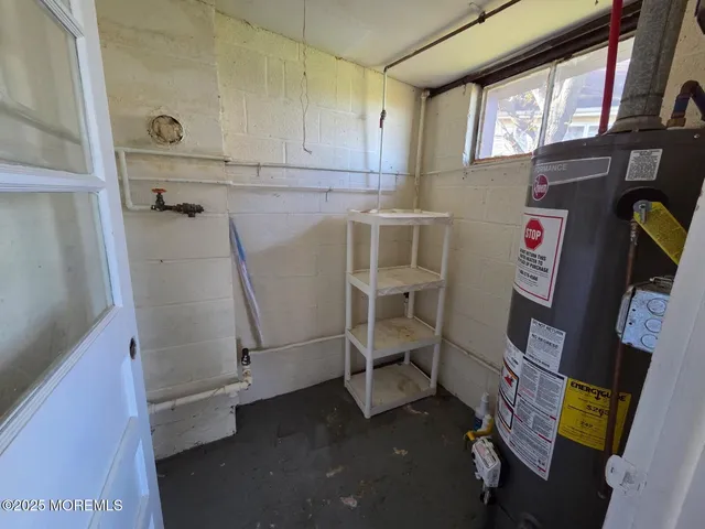 a close view of utility room