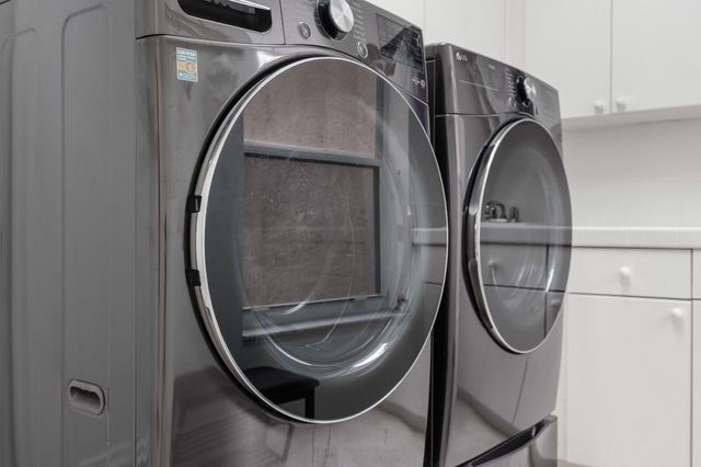a close view of sliding door and mountain view