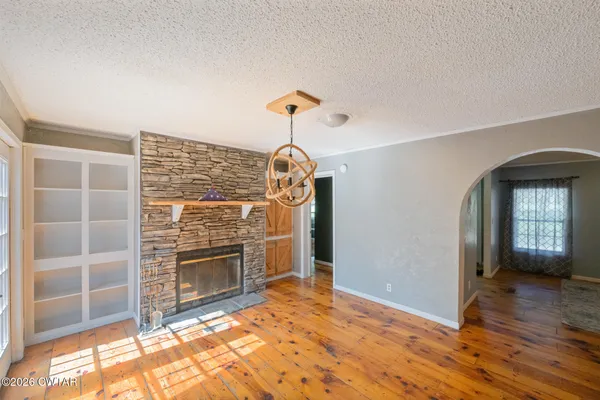 a room with furniture and a window