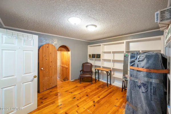 a room with musical instruments