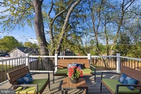 a view of deck with furniture