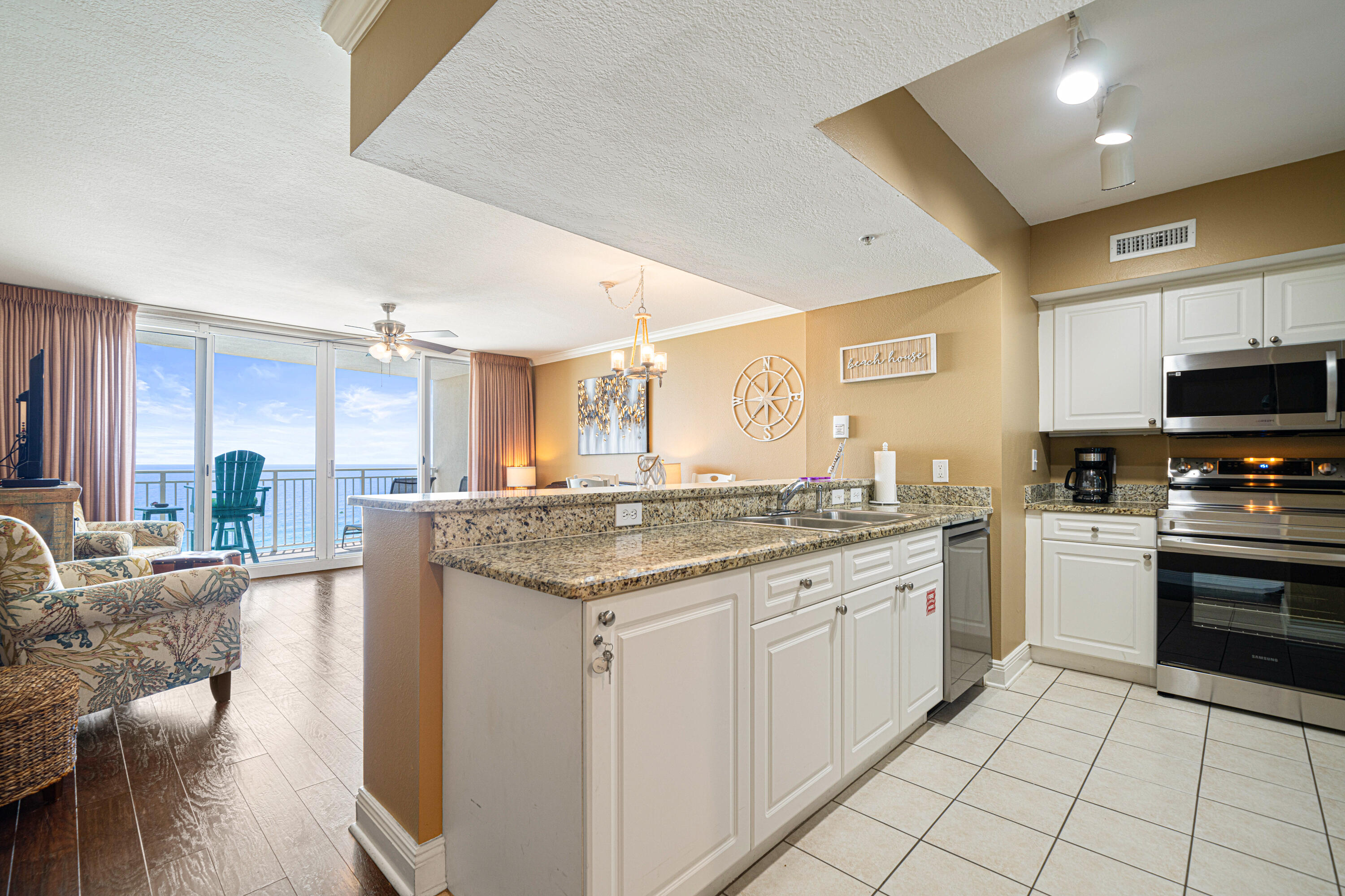 14701 Front Beach Road, Unit 1226 Panama City Beach, FL 32413 - Photo 14 of 32 1226KitchenGulfview