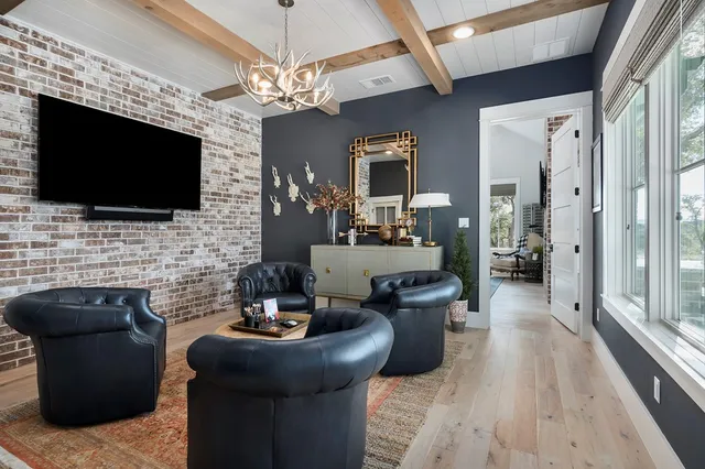 a room with furniture and window